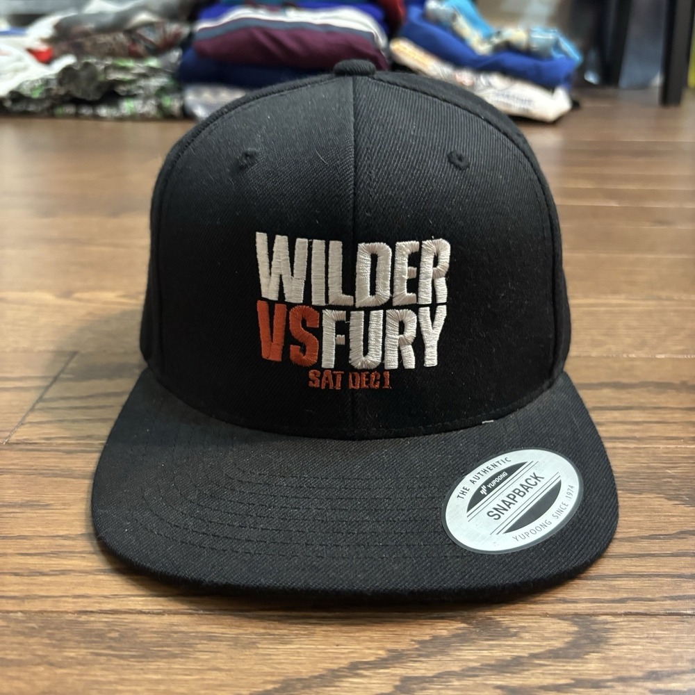 Wilder Vs Fury SnapBack Hat BRAND NEW Boxing MMA Fighting Black UFC